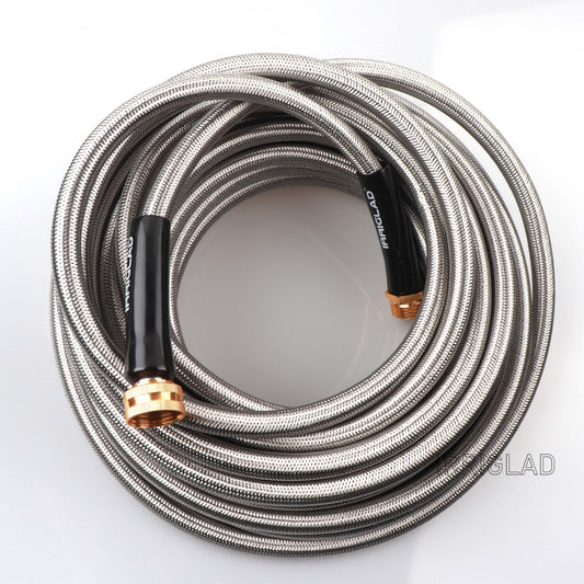 Real stainless steel garden hose, can be used  in winter without broken.
