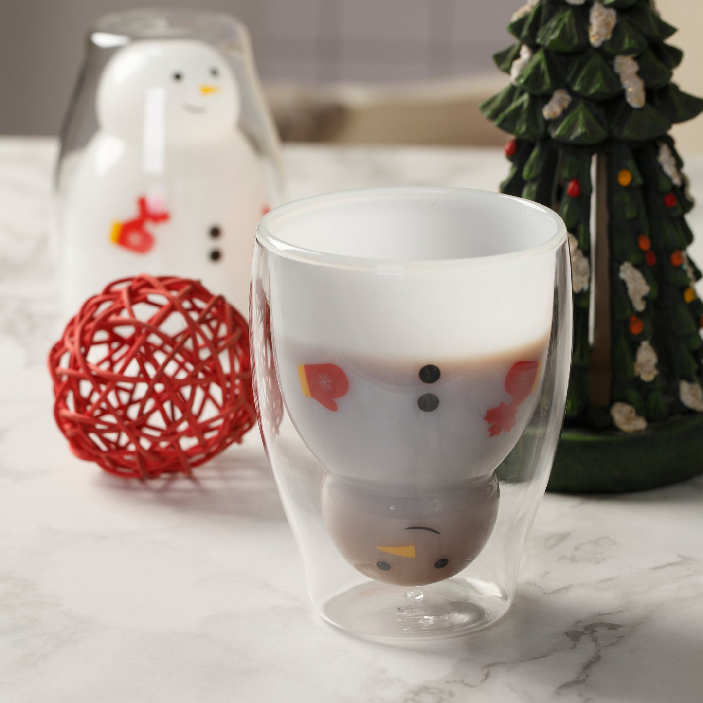 Glass Coffee Cups Double Wall Glass Cup Cartoon