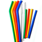silicone straw 4pcs curved straw and 4pcs straight straw,total 8pcs/set.